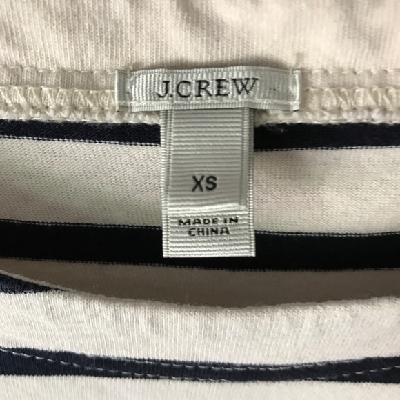 J. Crew Stitchwork Striped Top Embroidered XS - Picture 3 of 6